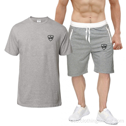 Ang mga Men Summer Short Sleeve ug shorts set